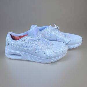 Nike Air Max SC Triple White Photon Dust Lace up Sneakers CW4554-101 Womens 6.5